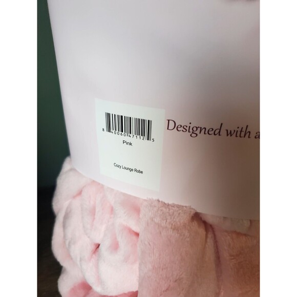 White Mark Women's Pink Plus Size 2X/3X Super Soft Cozy Lounge Robe New - Picture 6 of 7